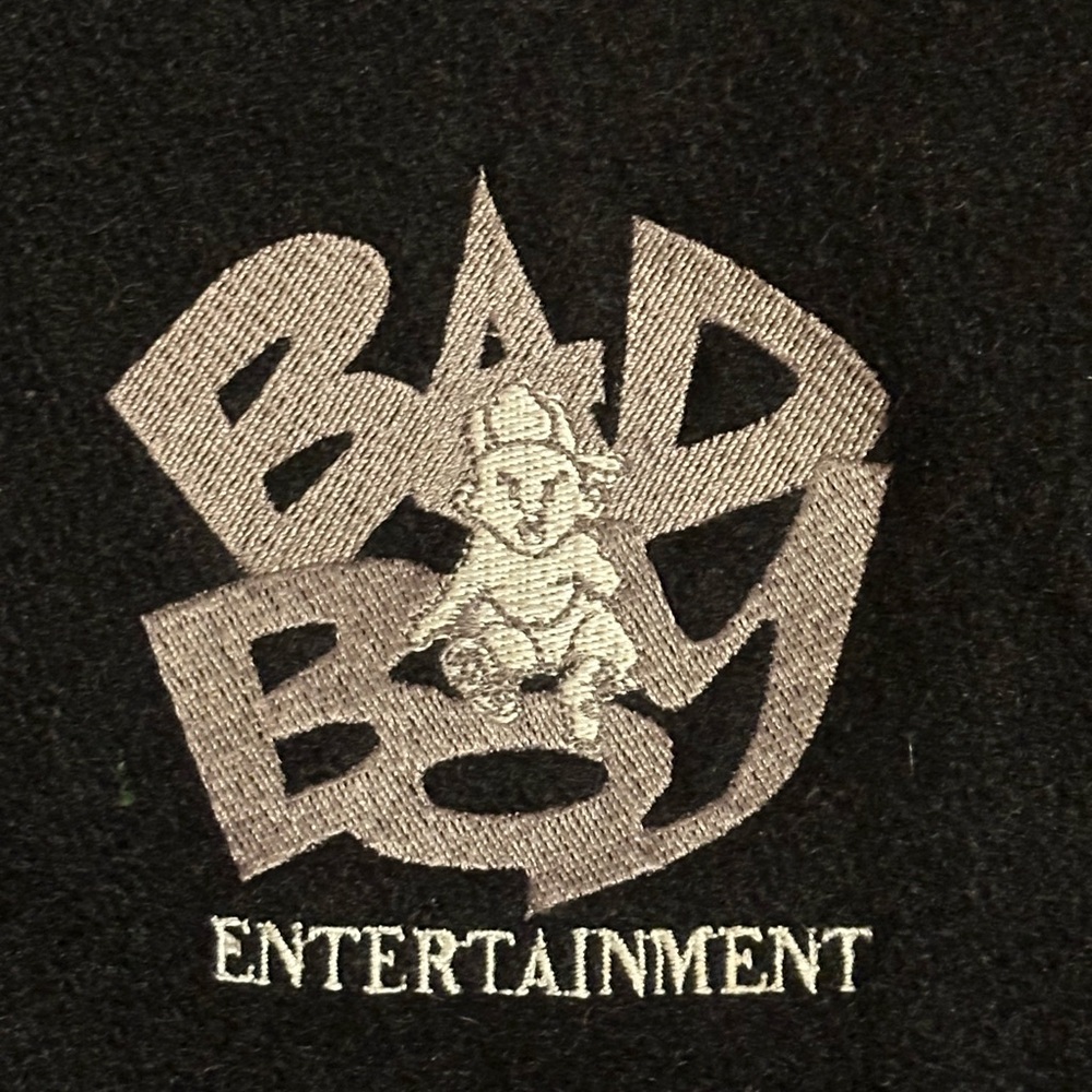 Bad Boy Entertainment  leather letterman jacket XL